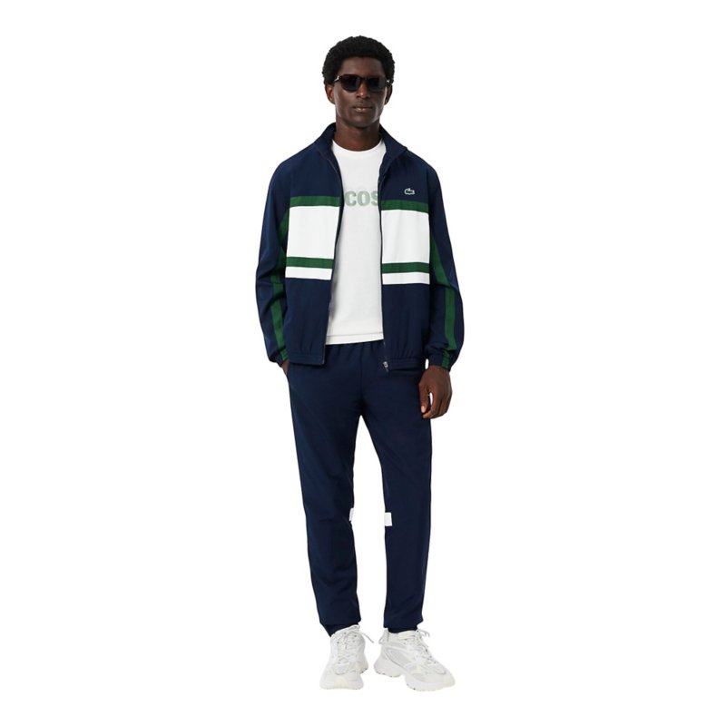 LACOSTE Ensemble homme en taffetas déperlant Bleu marine et blanc