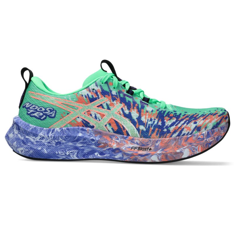 ASICS Chaussures de running homme Noosa Tri 16 Vert et bleu