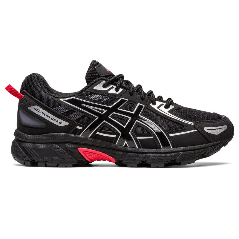 ASICS Chaussures de trail enfant Gel-Venture 6 GS Noir, blanc et rouge