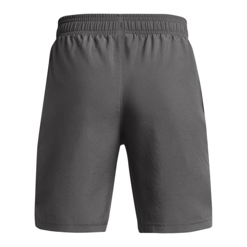 UNDER ARMOUR Short de training garçon Tech™ Woven Wordmark Gris et blanc