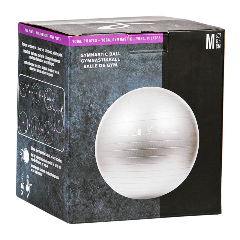 ENERGETICS Ballon de gym en polychlorure de vinyle Argent