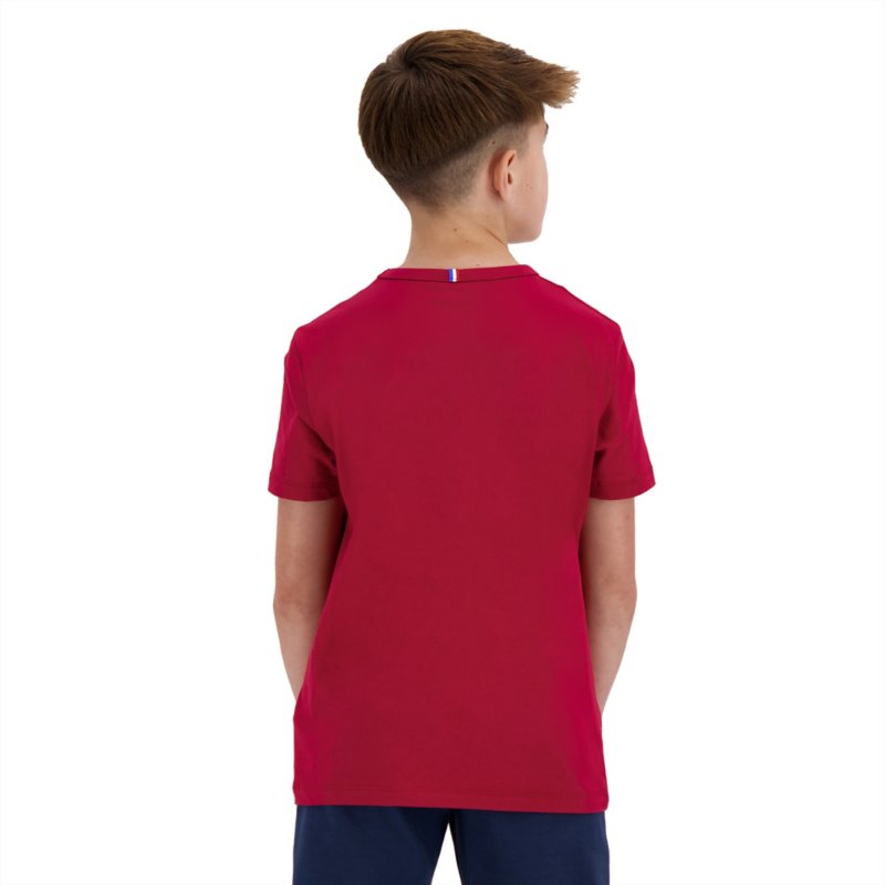 LE COQ SPORTIF Tee-shirt à manches courtes garçon Ess N°1 Rouge