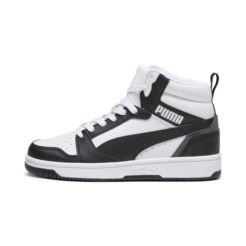 PUMA Sneakers enfant Rebound V6 Mid Blanc et noir