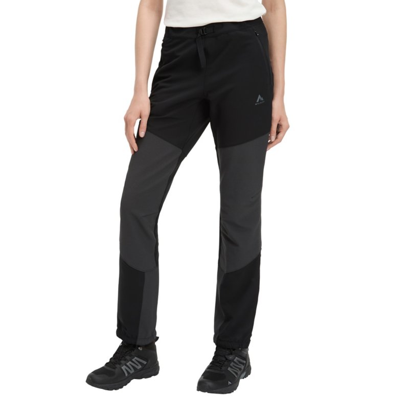 MCKINLEY Pantalon de randonnée femme Saka Noir et gris