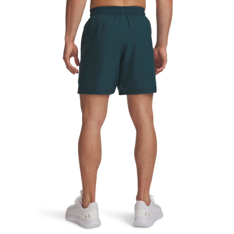 UNDER ARMOUR Short de training homme Tech Play Vert et blanc