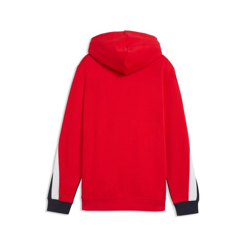 PUMA Sweatshirt à capuche garçon Ess Block Rouge