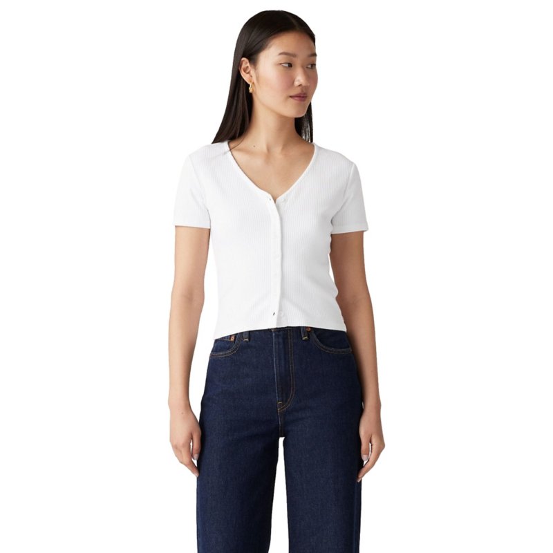LEVIS Tee-shirt à manches courtes femme Muse Blanc