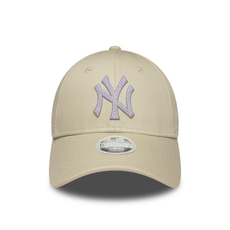NEW ERA Casquette femme 9Forty Adjustable New York Yankees Metallic Beige clair