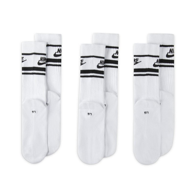 NIKE Chaussettes homme Sportswear Everyday Essential Blanc et noir