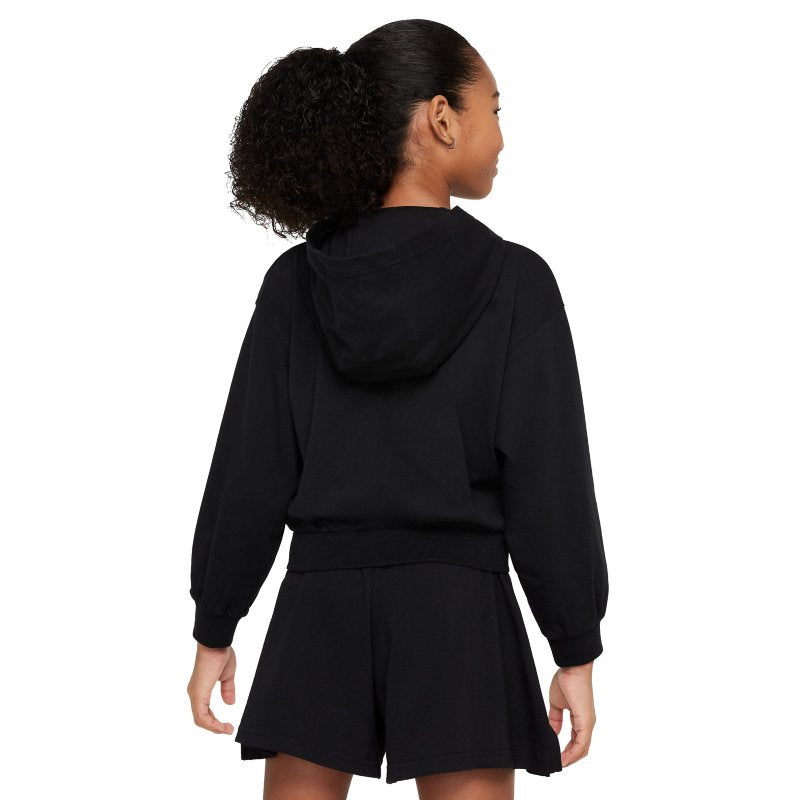 NIKE Sweatshirt zippé à capuche fille Sportswear Noir