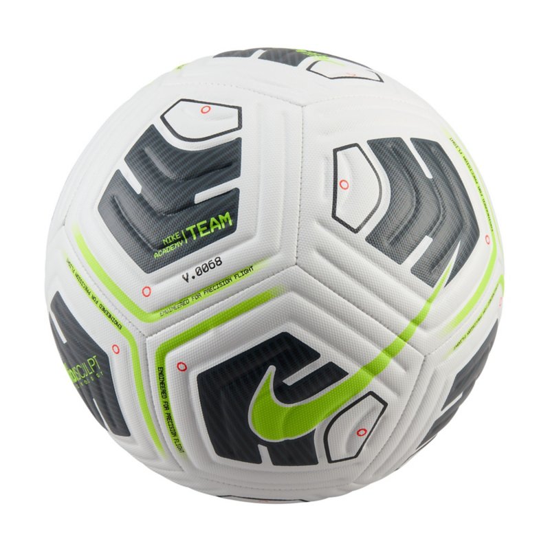 NIKE Ballon de football adulte Academy Blanc, gris et vert