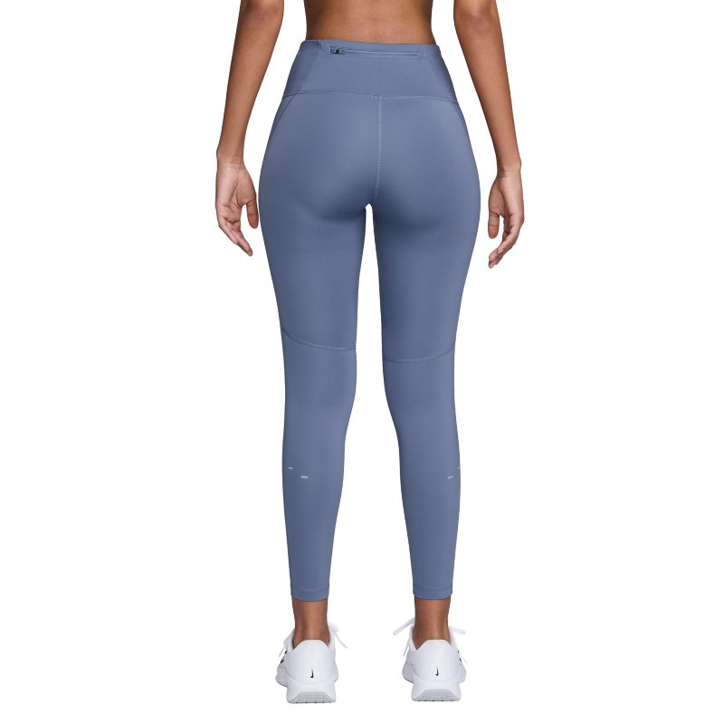 NIKE Legging de running femme Tempo Swoosh Bleu et blanc