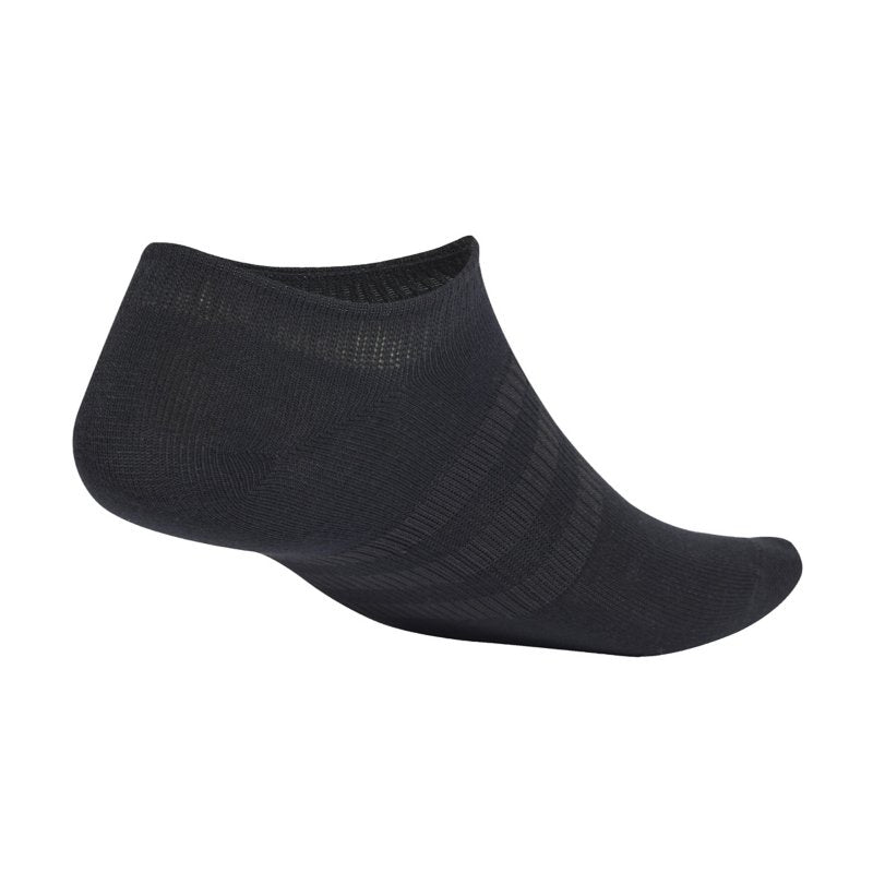 ADIDAS Chaussettes homme invisibles fines et légères - Lot de 3 paires Noir