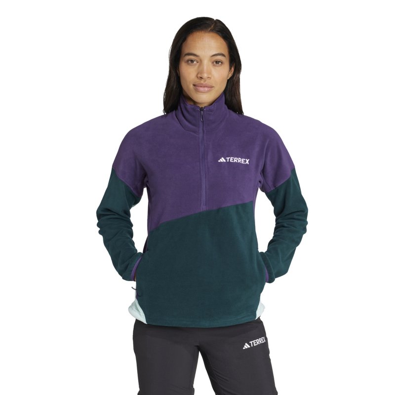ADIDAS Polaire demi-zip femme Terrex Multi Climawarm Violet