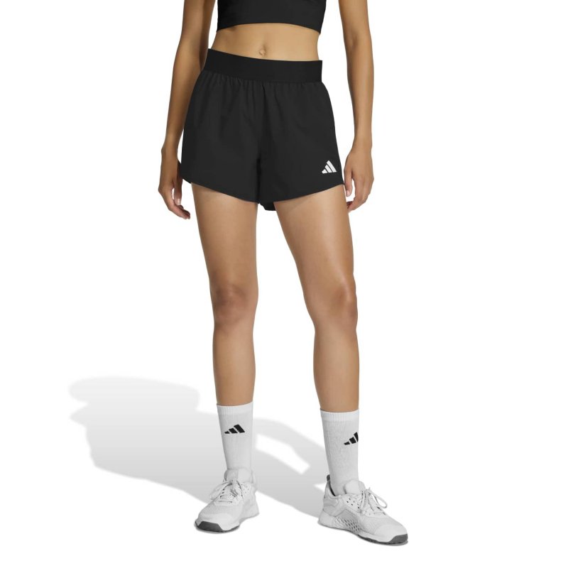 ADIDAS Short de training femme toile Pacer Workout Flex Noir