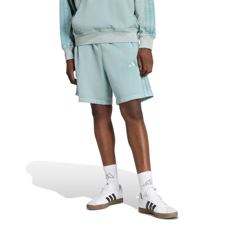 ADIDAS Short homme délavé en French terry All SZN Vert