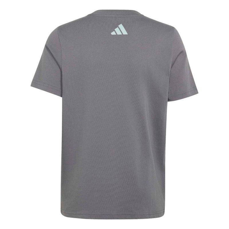 ADIDAS Tee-shirt à manches courtes garçon Big logo Gris