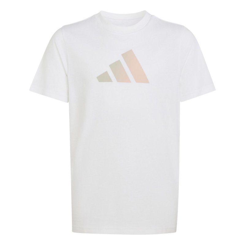 ADIDAS Tee-shirt à manches courtes fille Big logo Blanc