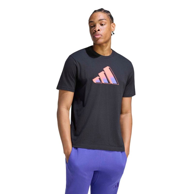 ADIDAS Tee-shirt à manches courtes homme Big logo Noir