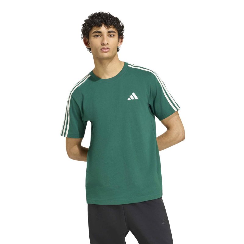 ADIDAS Tee-shirt à manches courtes homme logo poitrine gauche jersey 3 bandes Essentials