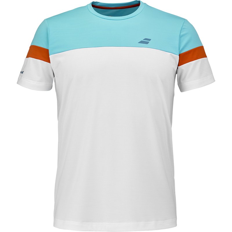 BABOLAT Tee-shirt à manches courtes homme Crew Neck Blanc